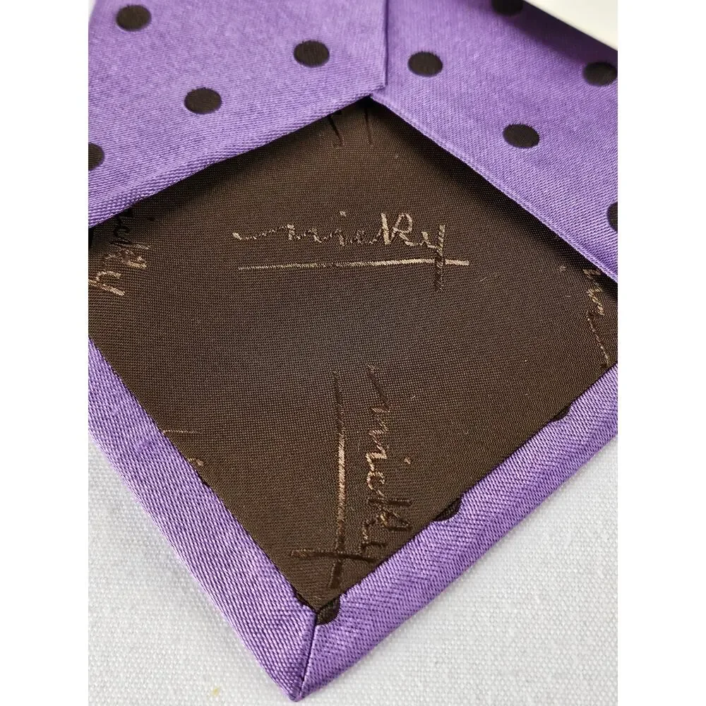 VINTAGE MICKY MILANO HAND MADE 100% SILK TIE 4